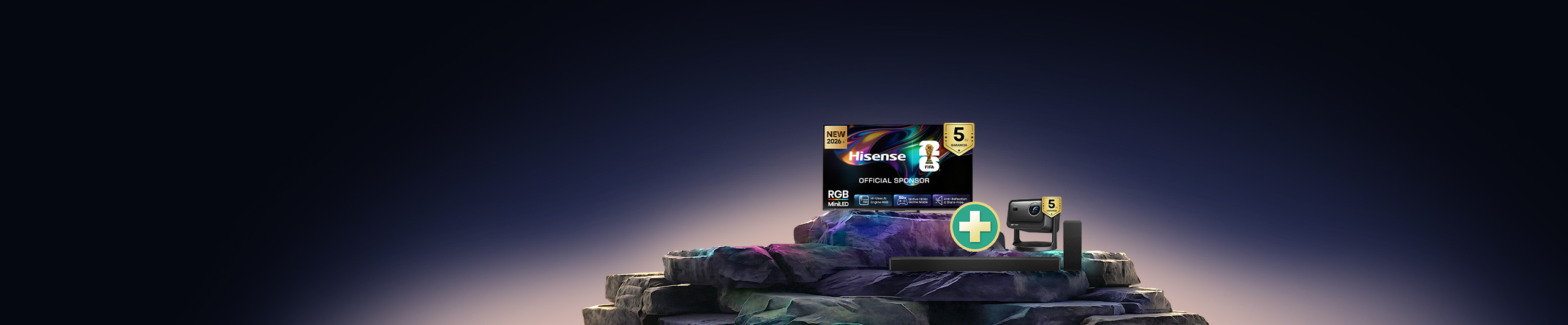 Hisense RGB MiniLED és MiniLED tévék, most ráadás hangprojektorral! 6 év gyártói garancia és extra online kedvezmény a megjelölt Hisense termékekre. | Megnézem