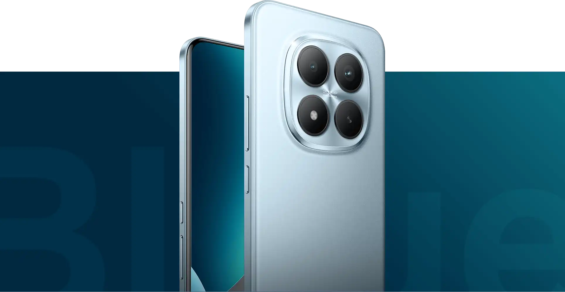 REDMI Note 15 Pro+ gleccserkék színben