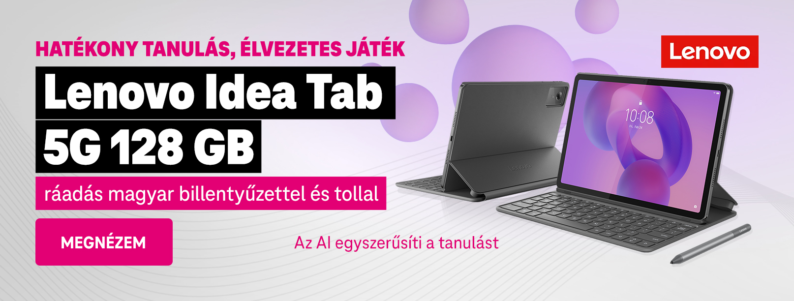 Hatékony tanulás, élvezetes játék Lenovo Idea Tab 5G 128 GB