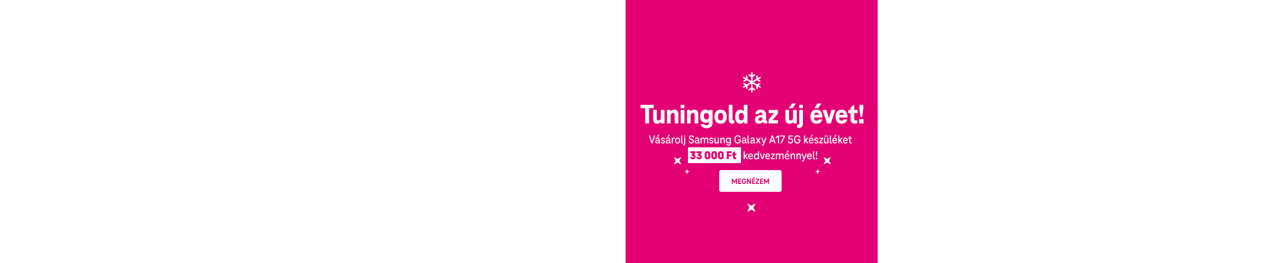 Tuningold az új évet! Vásárolj Samsung Galaxy A15 5G készüléket 33 000 Ft kedvezménnyel!