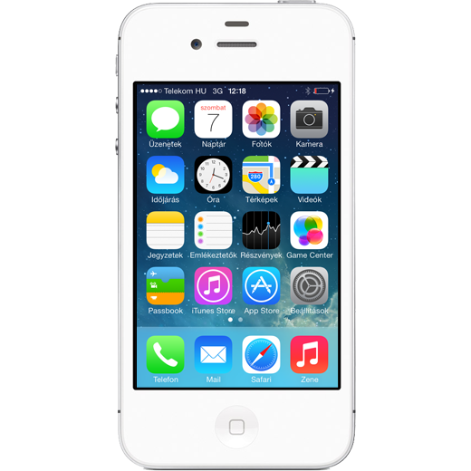 Apple iPhone 4s beállításának kijelzője