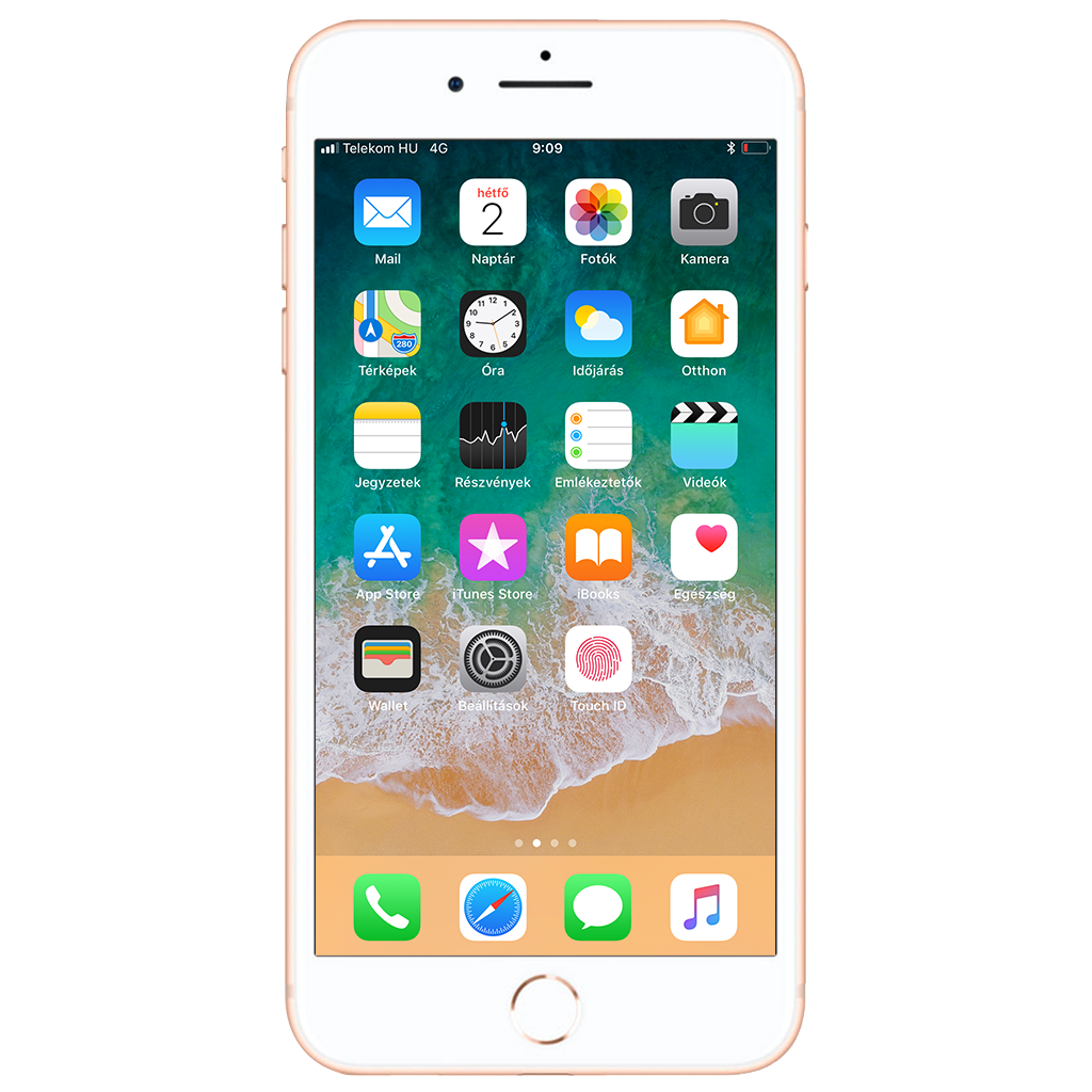 Apple iPhone 8 Plus beállításának kijelzője