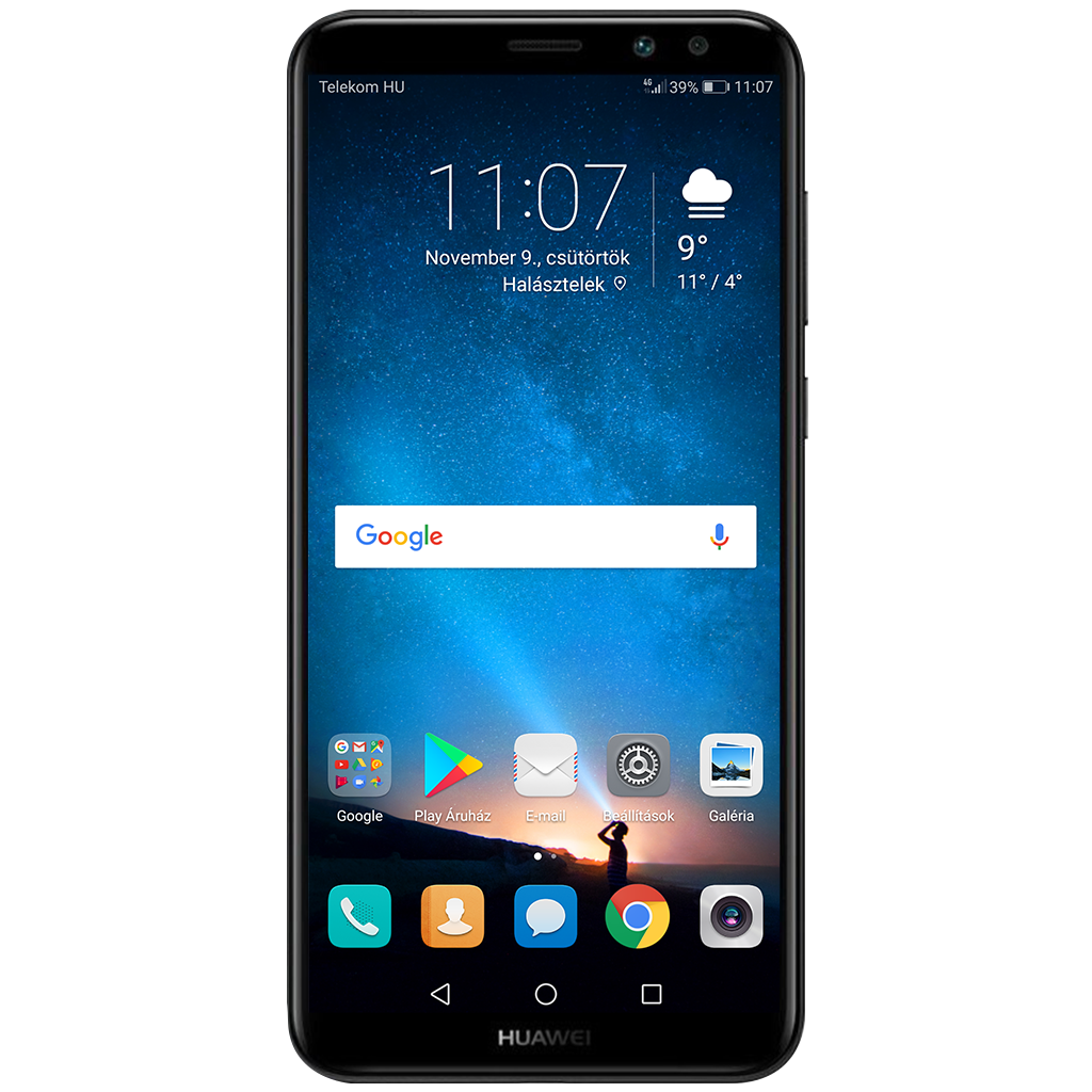 Huawei Mate10 lite beállításának kijelzője