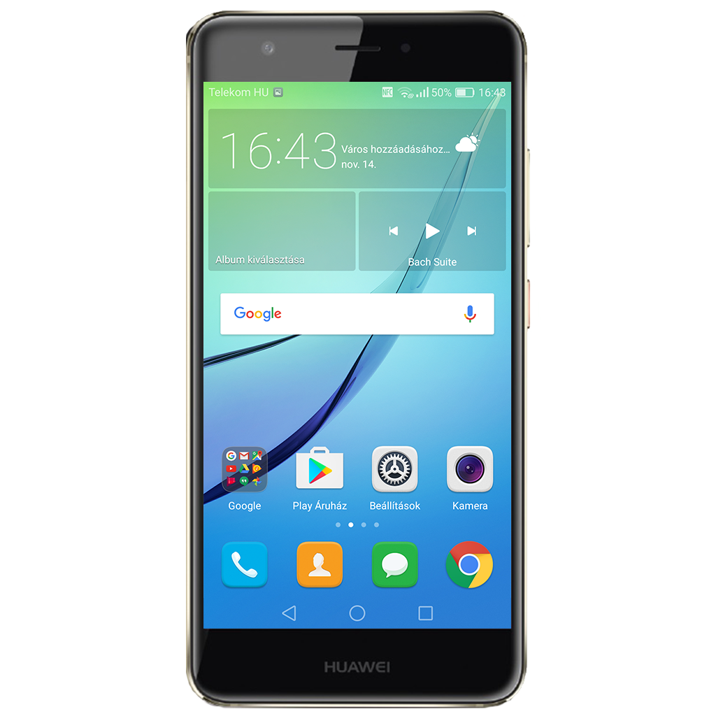 Huawei Nova beállításának kijelzője