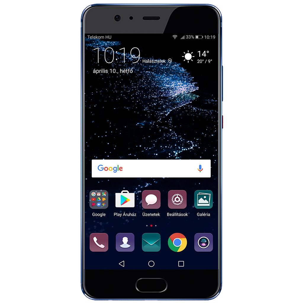 Huawei P10 Plus beállításának kijelzője