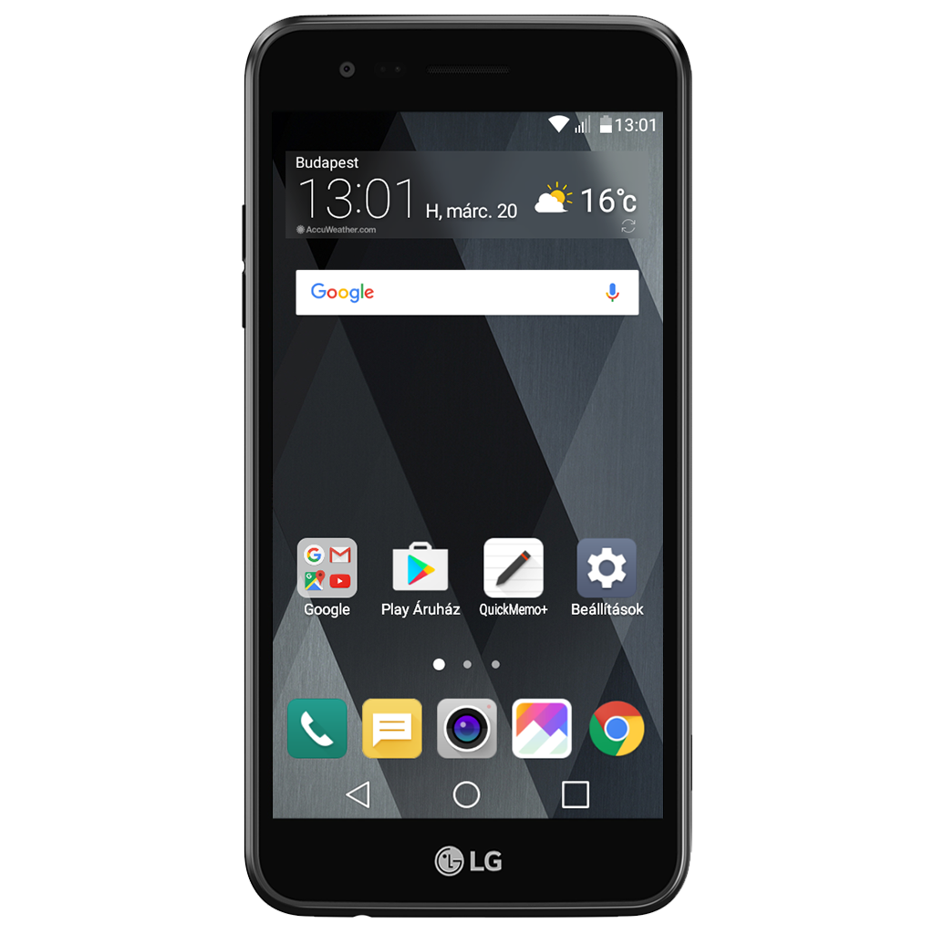 LG K4 (2017) beállításának kijelzője