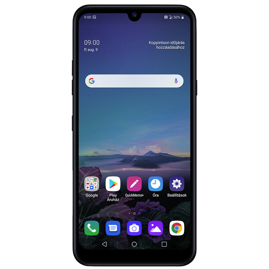 LG Q60 beállításának kijelzője