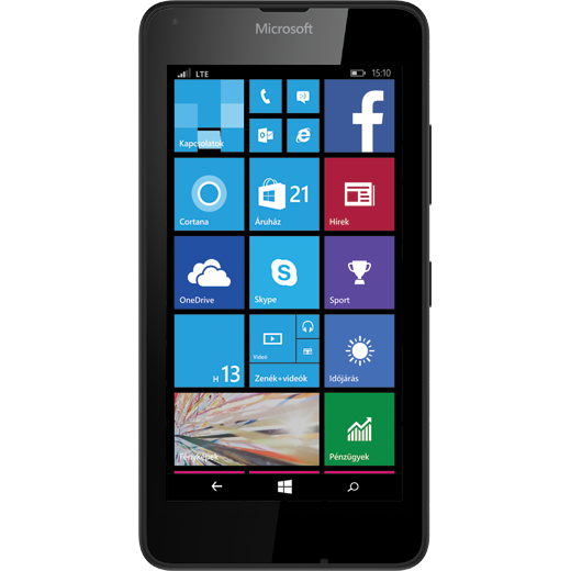 Microsoft Lumia 640 beállításának kijelzője