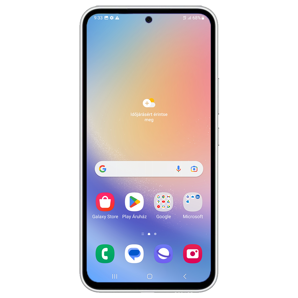 Samsung Galaxy A54 5G beállításának kijelzője
