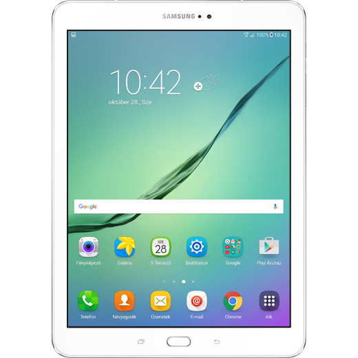 Samsung Galaxy Tab S2 beállításának kijelzője