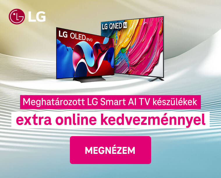 Meghatározott LG Smart AI TV készüllékek extra online kedvezménnyel