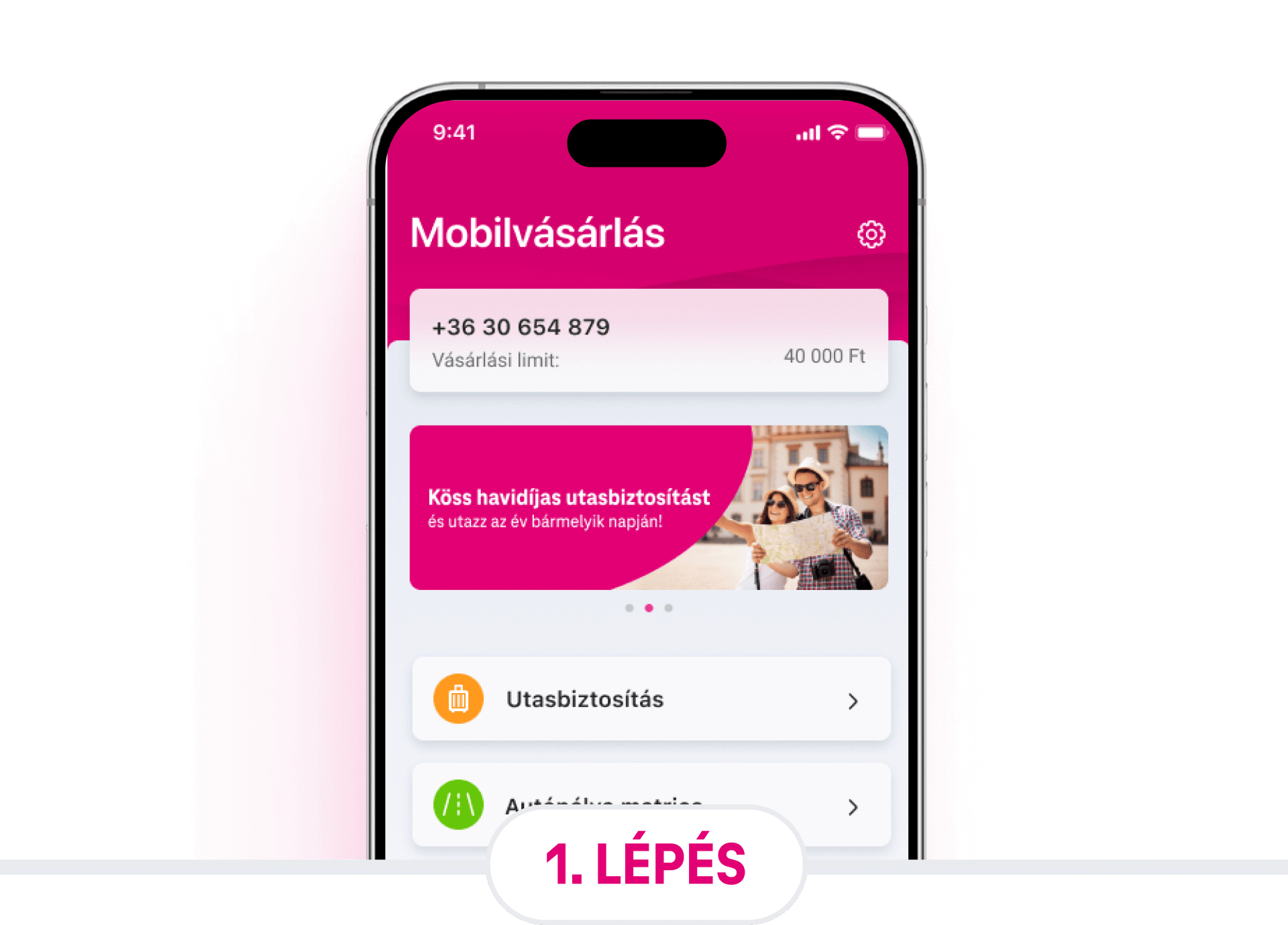 Telekom Egészség regisztrációs felület, ahol a felhasználó a Regisztrálok gombra kattinthat.